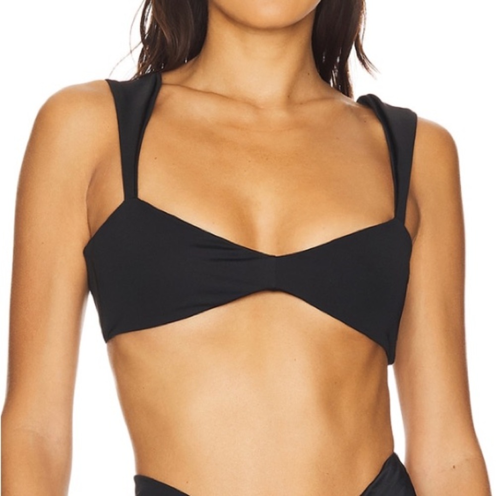 Agua Bendita Black Malory Bikini Top NWT - Picture 2 of 7